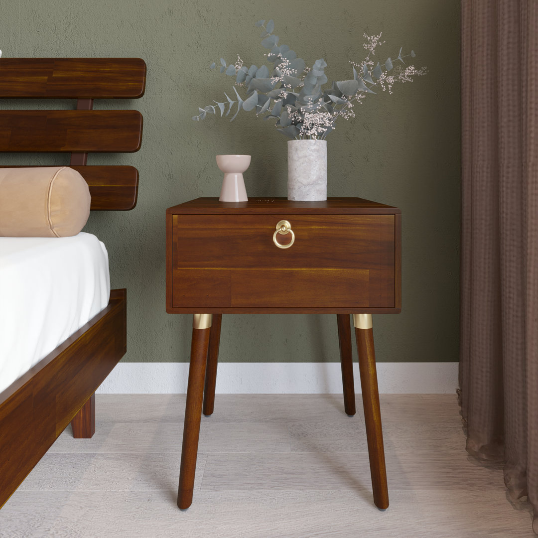 Alden Solid Wood 1-Drawer Nightstand George Oliver 