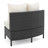 Queshawn 76" Wide Outdoor Wicker Loveseat with Cushions-1706006307-1706006306
