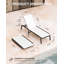 2-Piece Aluminum Folding Outdoor Recliner Set, Adjustable Beach Lounge Chairs, Lightweight Portable Design for Patio, Camping, or Poolside Relaxation-1512074682