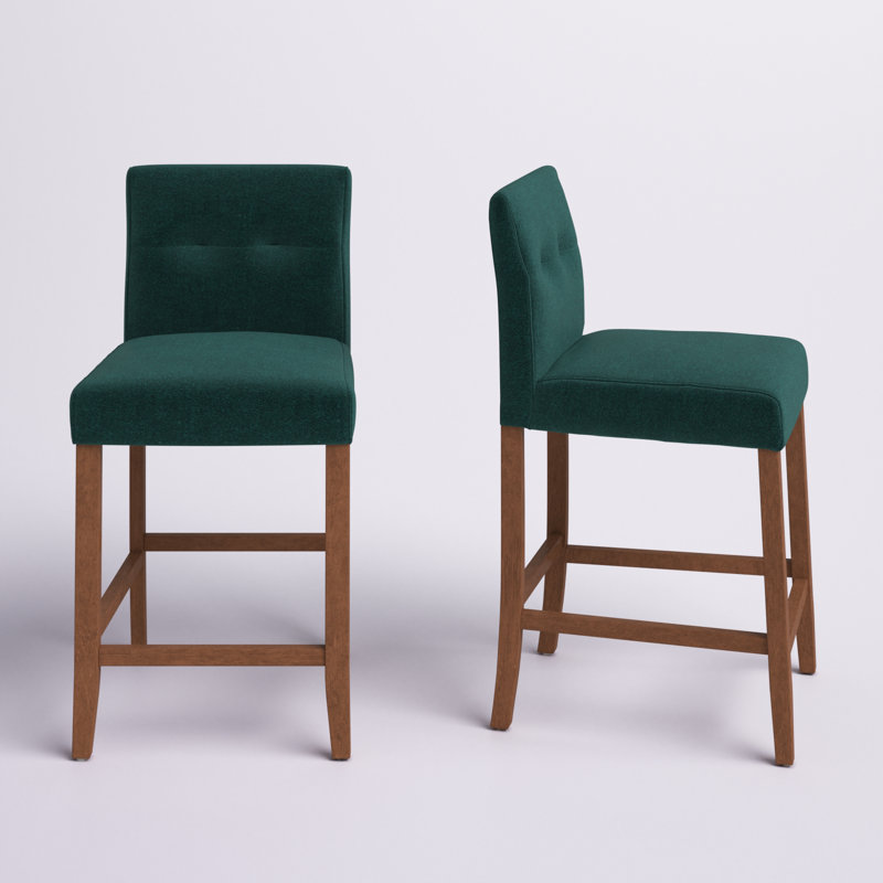 Tabouret de comptoir Armenda, Vert