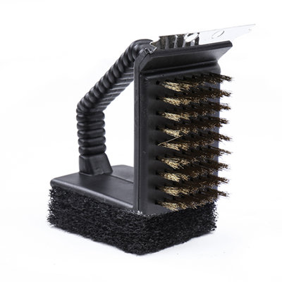 Brosse de nettoyage en fil pour le gril 3 en 1 barbecue