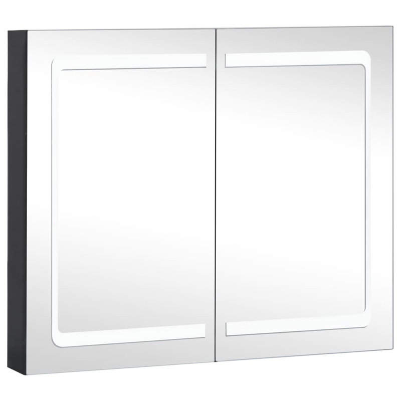 Allentown 80 mm W 68 mm H Surface Framed with Mirror and 3, Anthracite