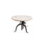 Table basse ronde rustique beige 28 "avec manivelle réglable Hi-Lo-378257252-378257255