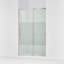 Elate Tall Sliding Shower Door, 75-1/2-In H X 44-1/4 - 47-5/8-In W, With Heavy 5/16-In Thick Crystal Clear Glass With Privacy Band-1164575747
