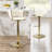 Luxury Gold & Tufted Bar Stools - Adjustable Height, Stylish Kitchen/Bar Seating-1249139172