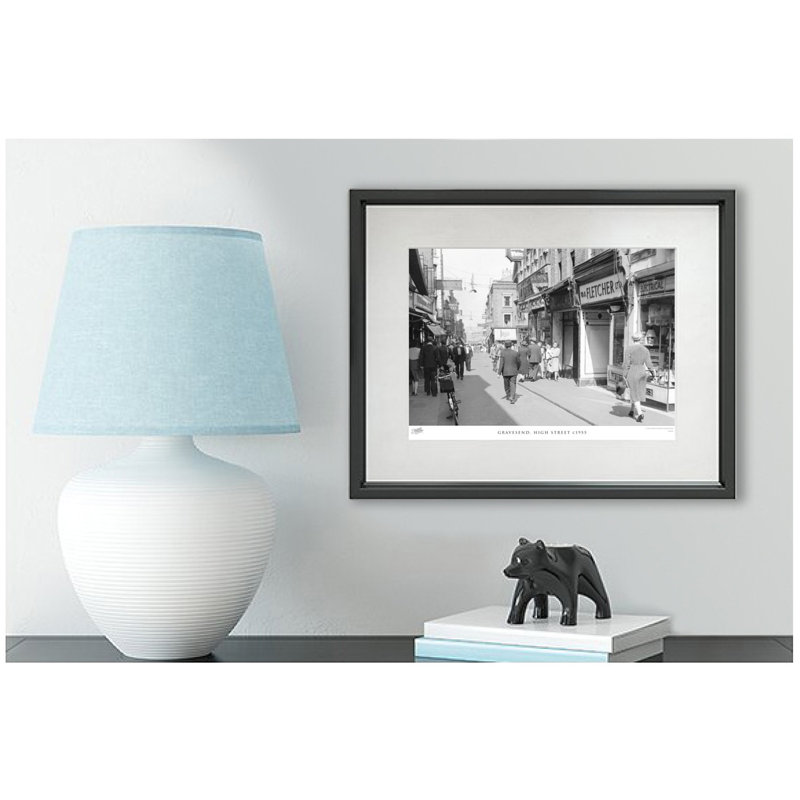 Gravesend, High Street C1955 - Single Picture Frame Print, 60cm H x 80cm W x 2.3cm D