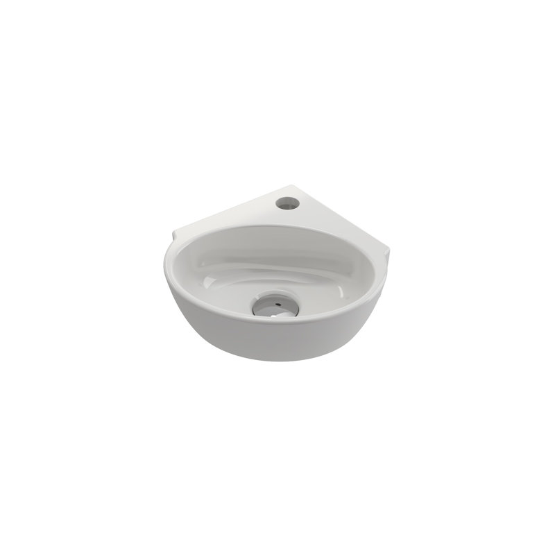 BOCCHI Milano Bathroom Sink, White