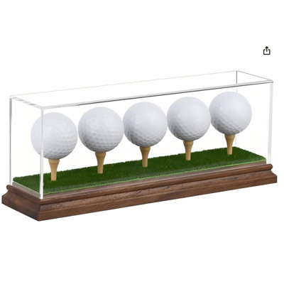 Hole in One Golf Ball Display Case Golf Ball Display Case Holder，5 Count