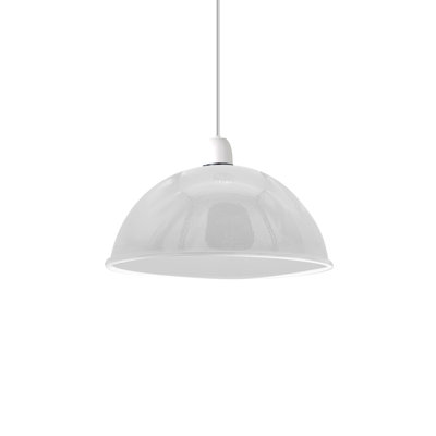 Abat-jour de plafond industriel rétro, abat-jour en dôme en métal de 30 cm facile à installer pour luminaire suspendu de remplacement pour chambre à coucher, cuisine, bureau, salon