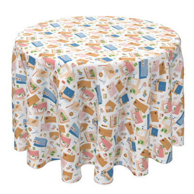 Round Cotton Twill Tablecloth