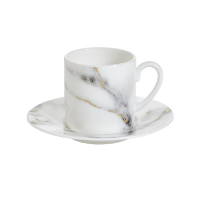 Tasse à espresso et soucoupe en porcelaine de Venise Venise