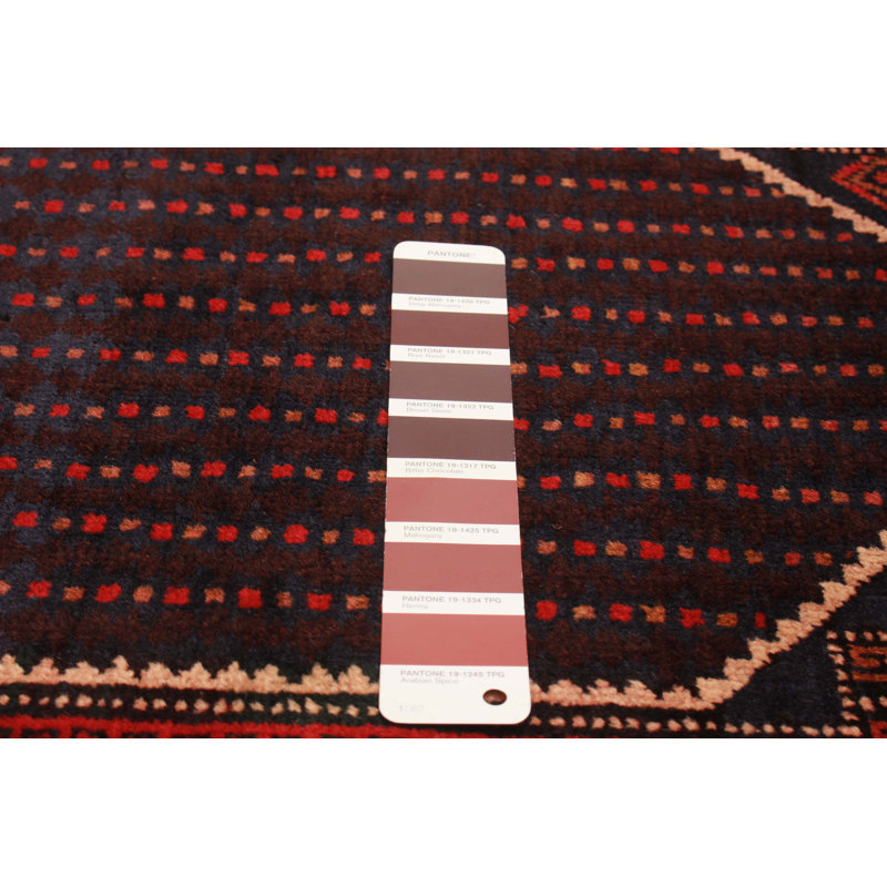 Tapis brun Teimani 3 pi 0 po x 5 pi 1 po