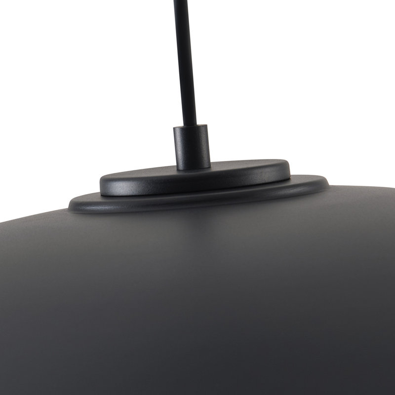 1-Light black iron adjustable pendant lamp