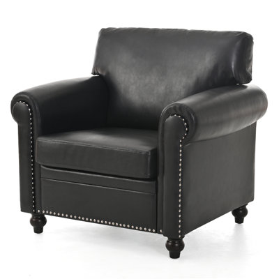 Comfortable And Stylish 1 Seater Sofa Chair With Removable Cushion And Elegant Decoration, Perfect For Various Home Decor