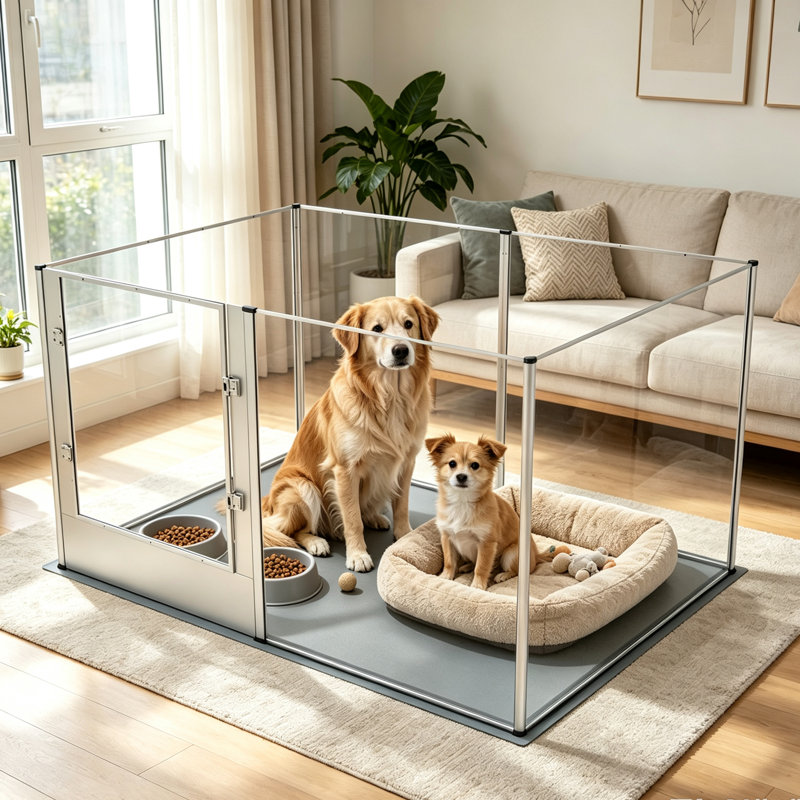 Playpen Pet Pen, 80 cm H x 163 cm W x 102.5 cm D
