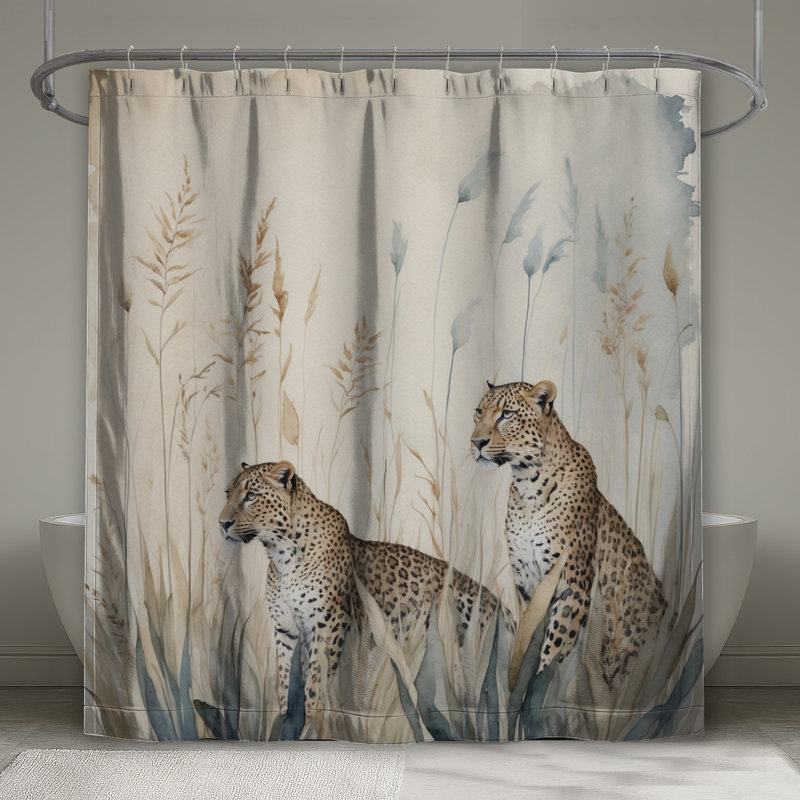 Rideaux de douche Cheetahs, L 70 po x H 84 po