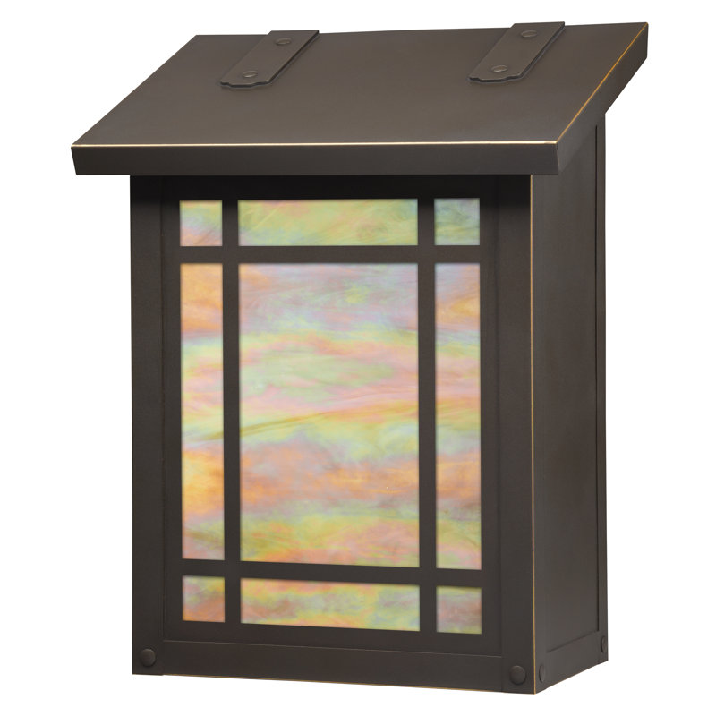 Summit Brass Wall Mounted Mailbox, Architectural Bronze, Gold Iridescent