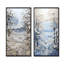 «White Winter Landscape Collage I», ensemble de 2 impressions sur toile-586945516-586945521