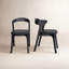 Chaise en bois et cuir Carper-70605908