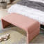 Repose-pieds rembourré en tissu Dant Boucle-1732949816