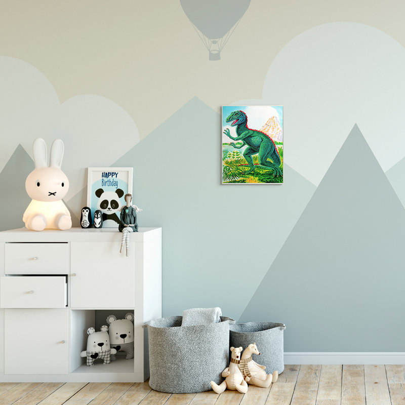 «Ralon Dinosaur Field Art», Plaque murale, H 15 po x l 10 po