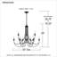 Ghille 9 - Light Dimmable Classic / Traditional Chandelier