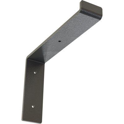 2"W x 10"D x 7 1/4"H Steel Truss Shelf Bracket, Hammered Gray