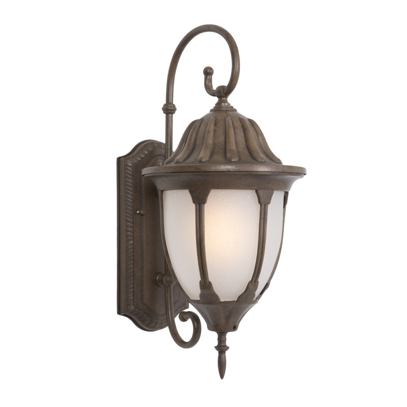 Lanterne murale d'extérieur 1 lumière Cardello, Brun, H 22,5 po x l 9,5 po x P 12,5 po