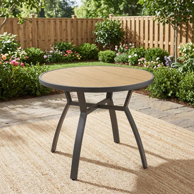 Table de salle à manger d'extérieur 35,4 po