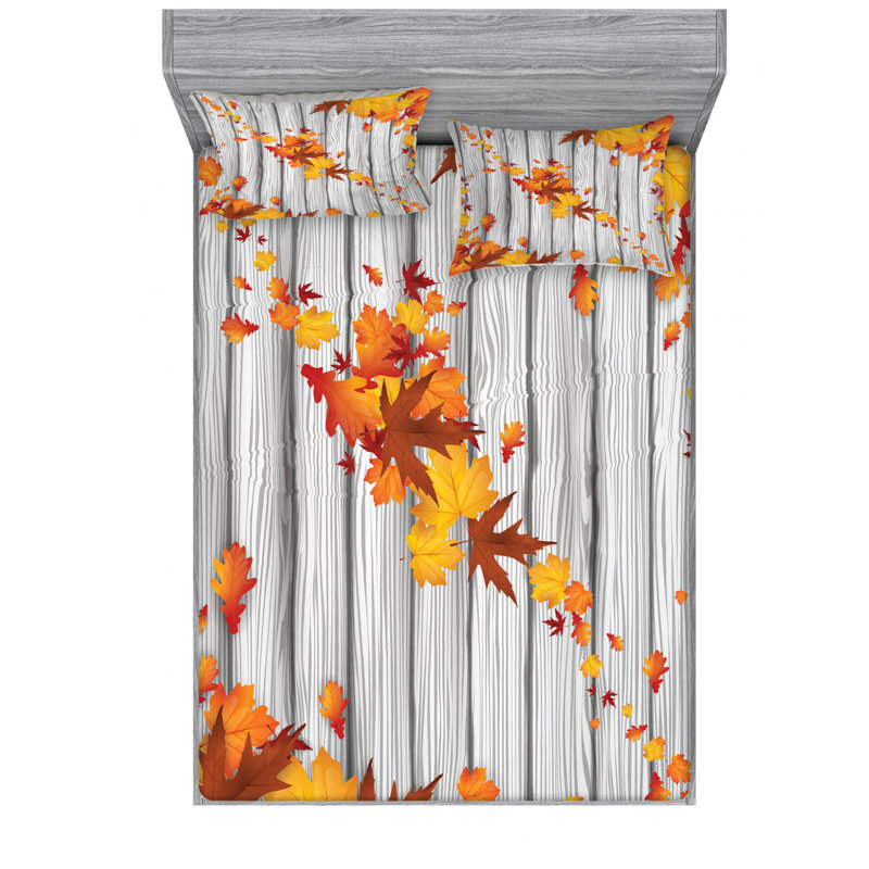 Microfiber Sheet Set, Queen Sheet Set with Fitted Sheet