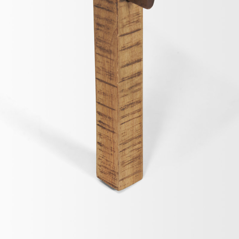 Table de bout en bois massif Bertolt, Brun, H 22,5 po x l 20 po x P 20 po