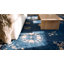 Tapis chinois antique bleu marine