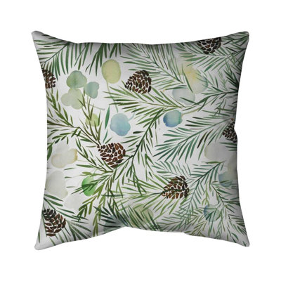 Pine Cone Pattern Minimalist – Throw Pillow Cover Only, Double-Sided Print, Insert Not Included
