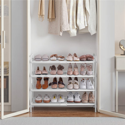 Expandable Shoe Rack for Entryway Hallway
