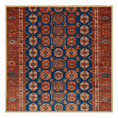 Machine Washable Persian Brown Area Rug