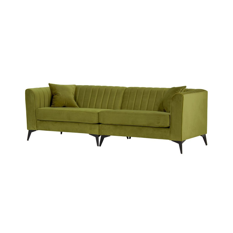 Ahmaud 4 Seater Sofa, Olive Green