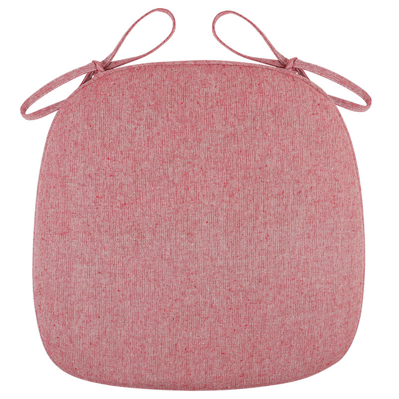 Coussin de siège anti-dérapant intérieur/extérieur en mousse mémoire, Rouge