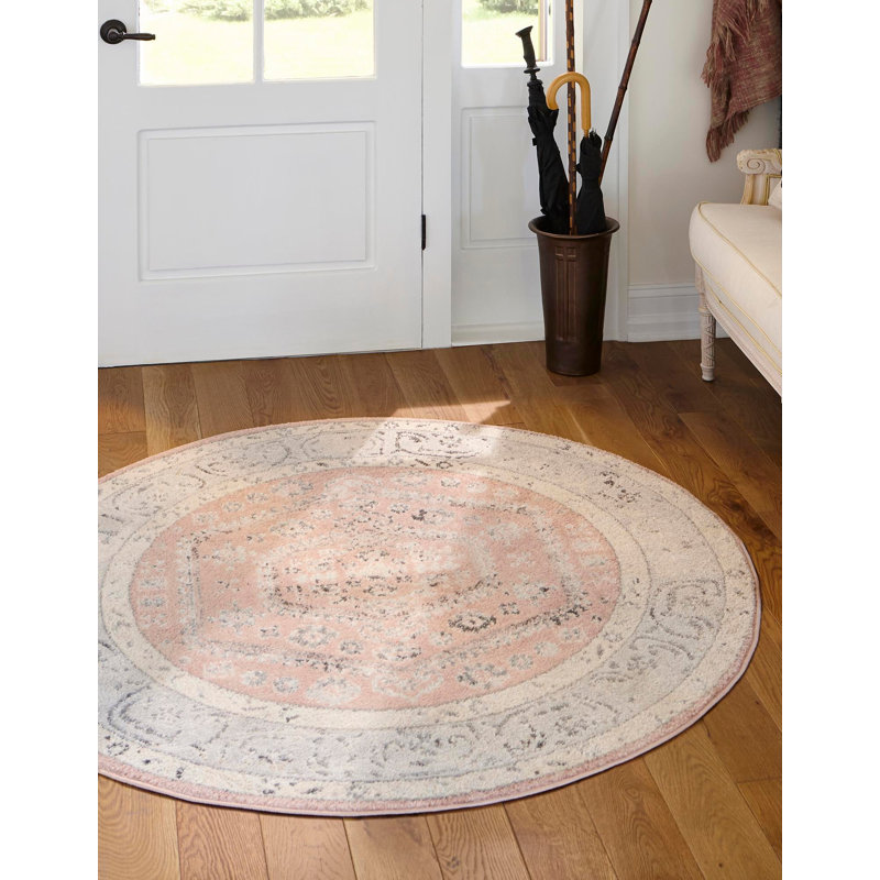 Edson Oriental Indoor Rug, Round 3'