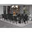 13 Pieces Extendable Dining Set Includes a Rectangle Xtenczar Table and 12 Linen Fabric Dining Chairs-1836248767-1836248766
