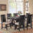Messerly Extendable Pine Round Solid Wood Top with Solid Wood Base Dining Table