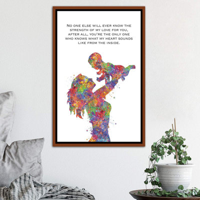 " Mother Baby Quote " by Genefy Art