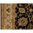 High-Quality Hand-Knotted Black And Ivory Area Rug