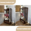 Vitrines en bois massif brun noisette