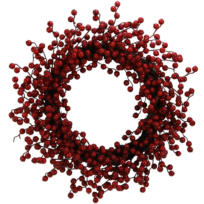 Faux Berry Foam 22'' Wreath