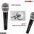 5 Core Microphone Professional Unidirectional Dynamic Neodymium Mic w/ ON/OFF Switch, Cable Clip