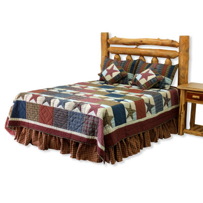 Log Star Quilted Throw Blanket