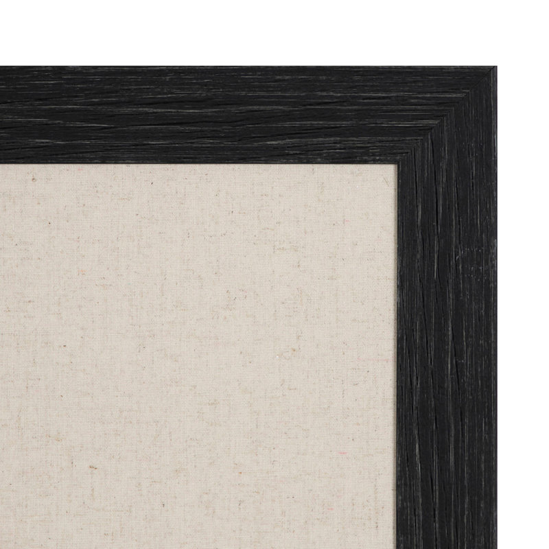 Fabric Corkboard / Bulletin Board, Black, 29" x 23"