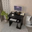 29.5 Inch Study Writing Desk Small PC Laptop Table with Storage Shelves,Black-1026836600