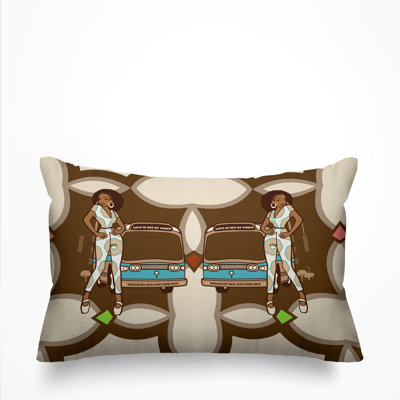 Housse et insert pour oreiller rectangulaire Back Girl Magic