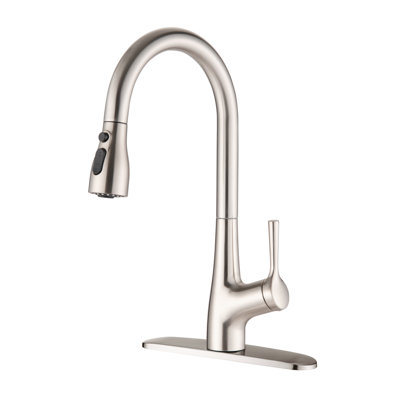 Topcraft Pull Down Single Handle Kitchen Faucet With Baseplate